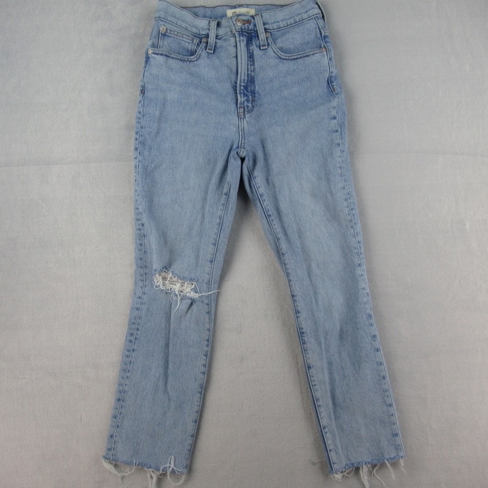 Madewell The Perfect Vintage Crop Jean  Distressed‎ Raw Hem 25 CKP462386562